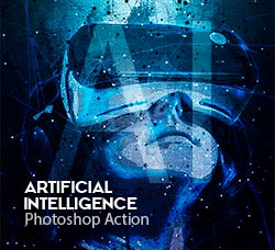 极品PS动作－人工智能(含高清视频教程)：AI Artificial Intelligence Photoshop Action